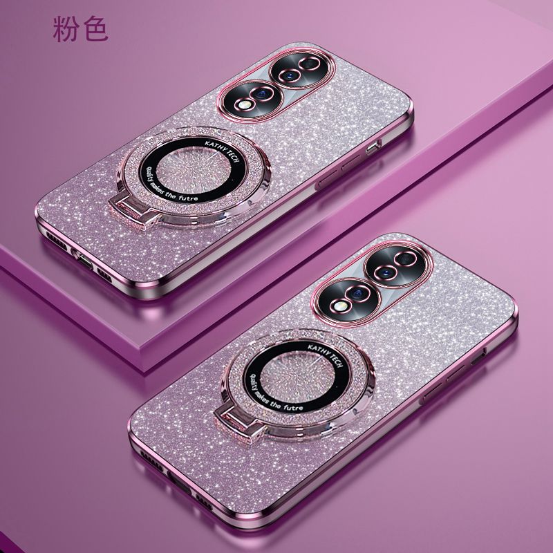 荣耀70渐变闪粉手机壳高端时尚适用HONOR70Pro新款创意