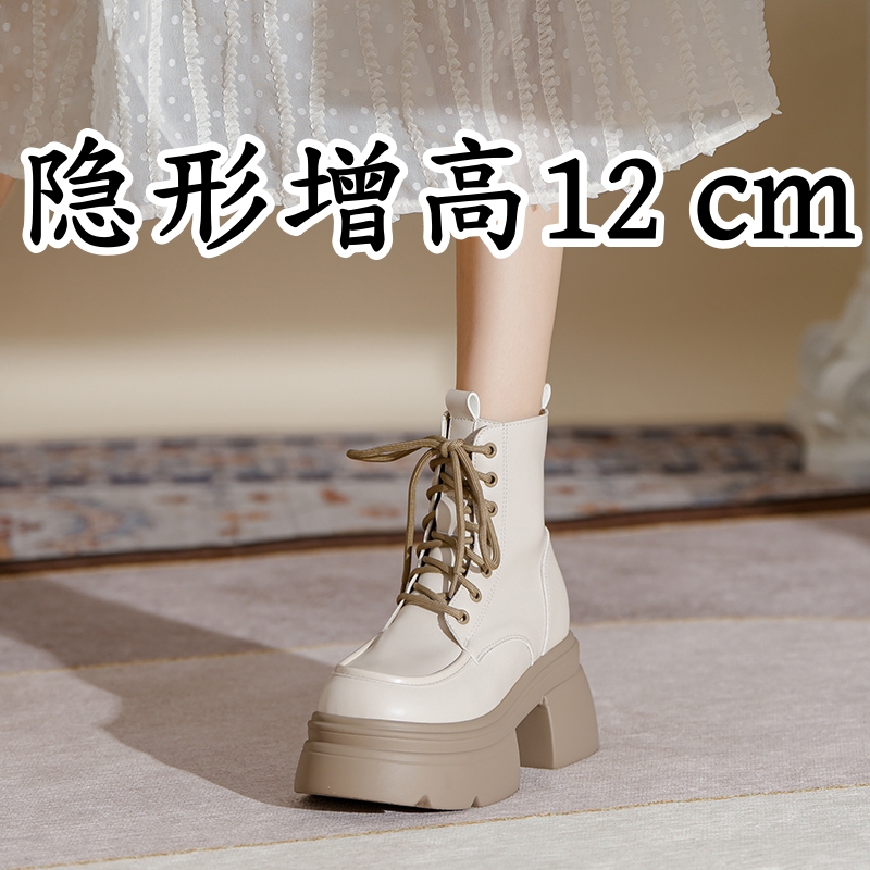 内增高马丁靴女马丁靴短靴英伦风女士女款马丁靴内百搭小众鞋子