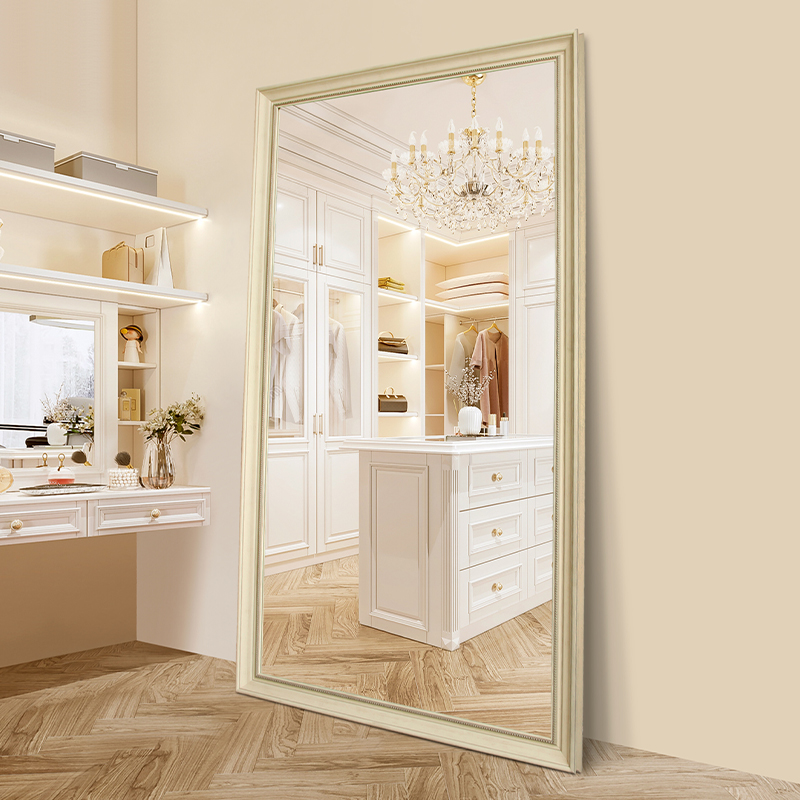 BOLEN壁挂美式穿衣镜全身镜子家用落地镜壁挂试衣镜服装店大镜子