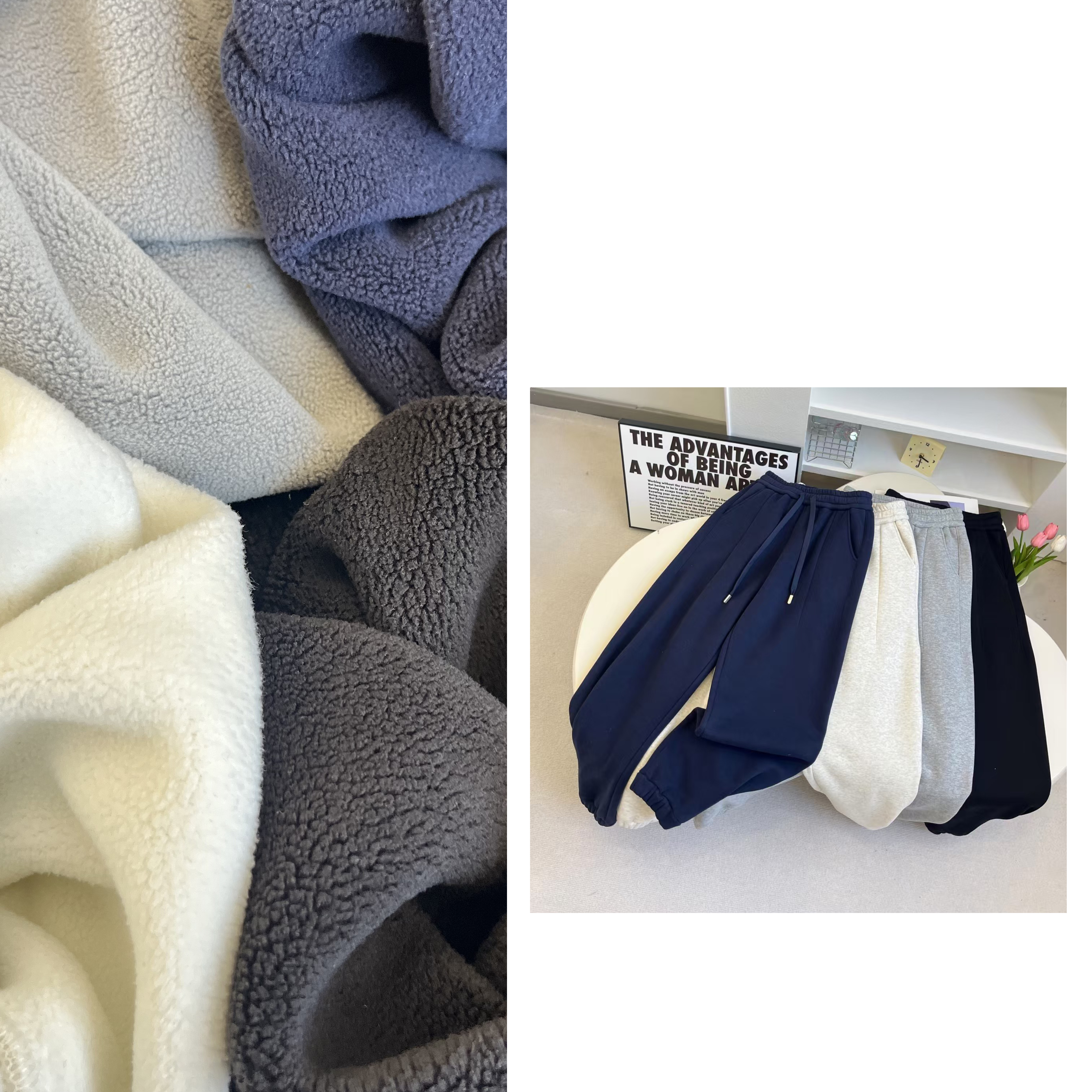 ⌜梦中情裤⌟ 25一件过冬加绒加厚甄选慕冬绒百搭捏褶显瘦束脚卫裤