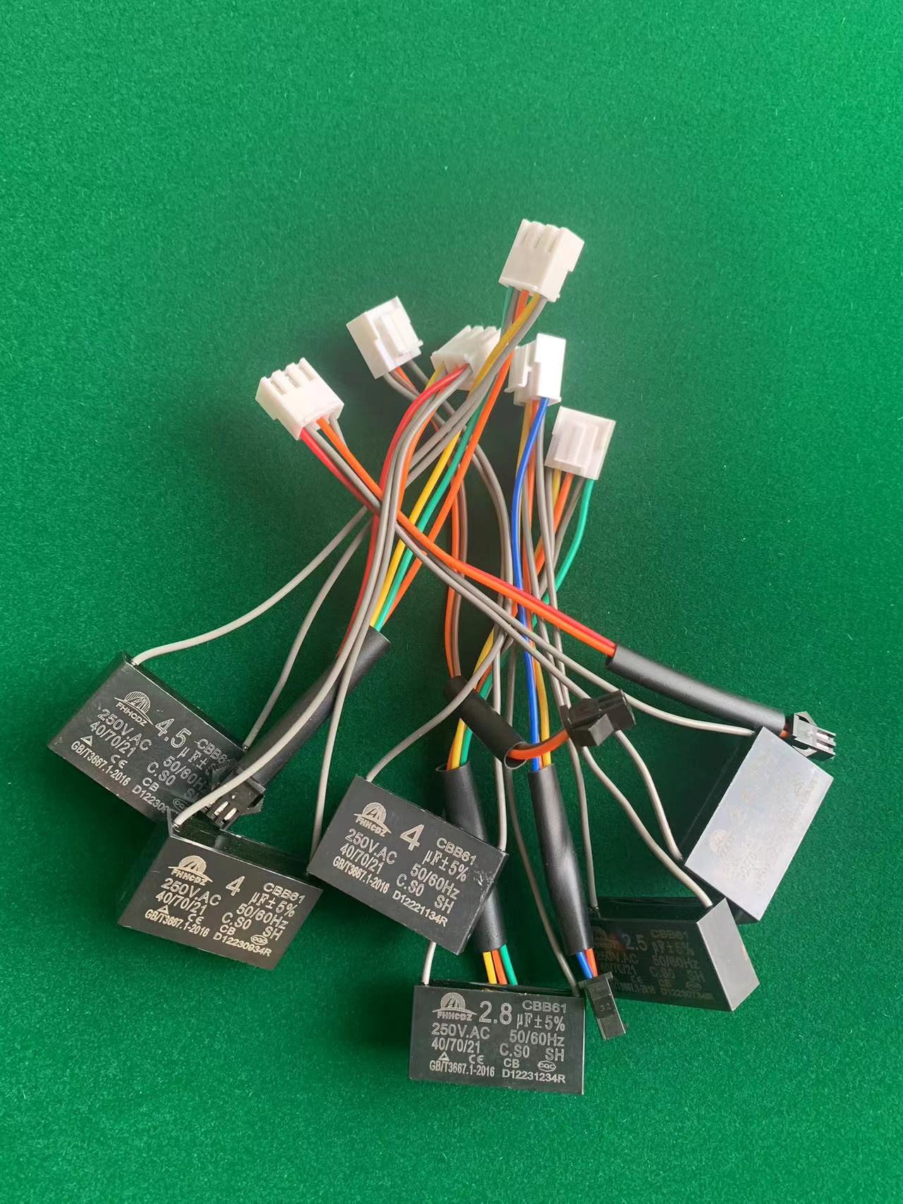 麻将桌电容自动麻将机配件大盘输送电机插头电容接线电容2.5/3/4