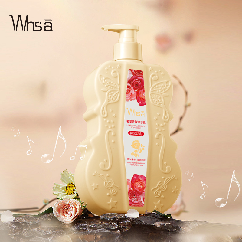 Whsa奢享香氛500ml沐浴乳留香滋润家庭装-sjq