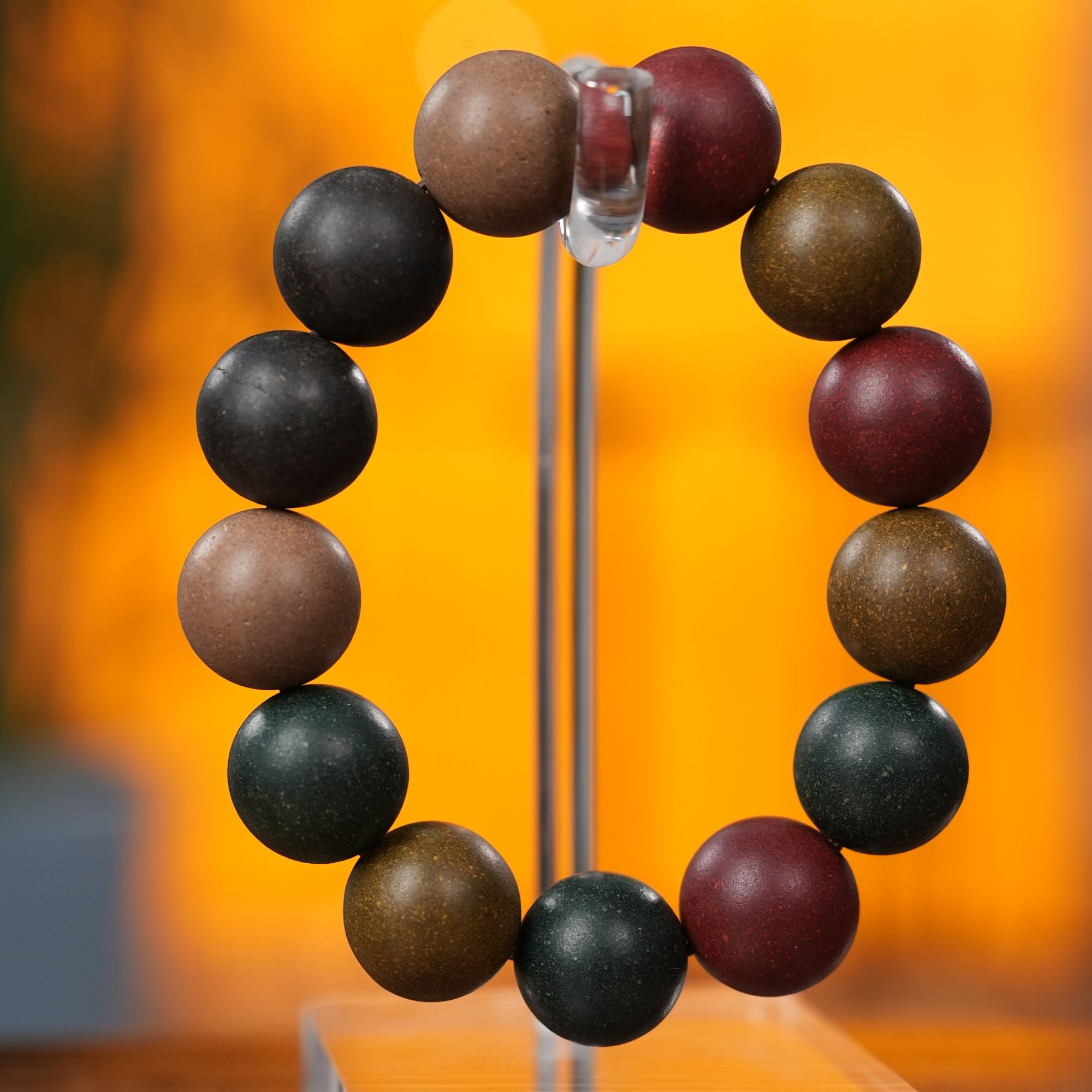 金木水火土五方合香珠天然香材本草手工古法冷凝生肖香珠