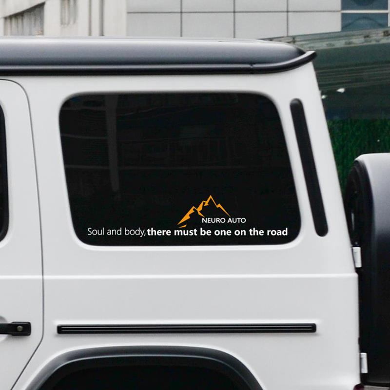 身体和灵魂总有一个在路上坦克300牧马人路虎卫士越野户外车贴纸