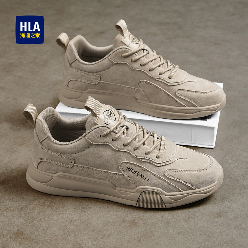 HLA/海澜之家男鞋冬季2025新款上班工作防滑耐磨工装劳保登山潮鞋