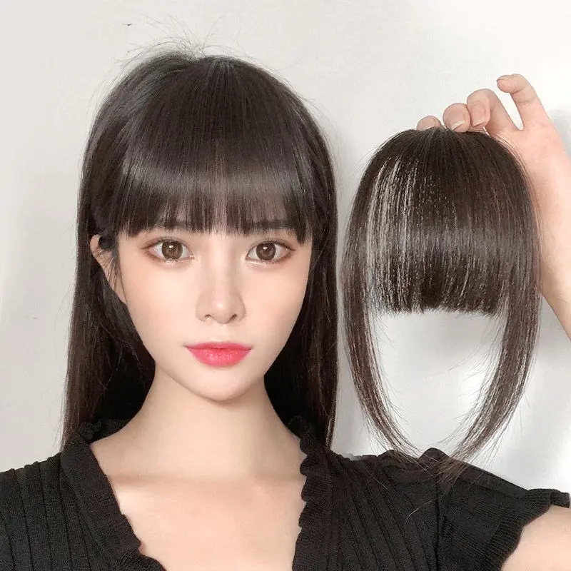 自然空气刘海假发片隐形仿真发假刘海自然网红超薄齐流海无痕留海