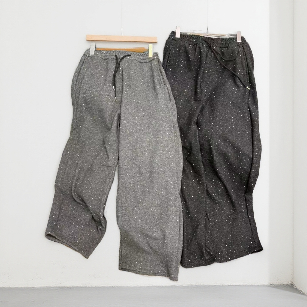 2025年秋冬季新款点点弹力腰头直筒休闲裤1163-3