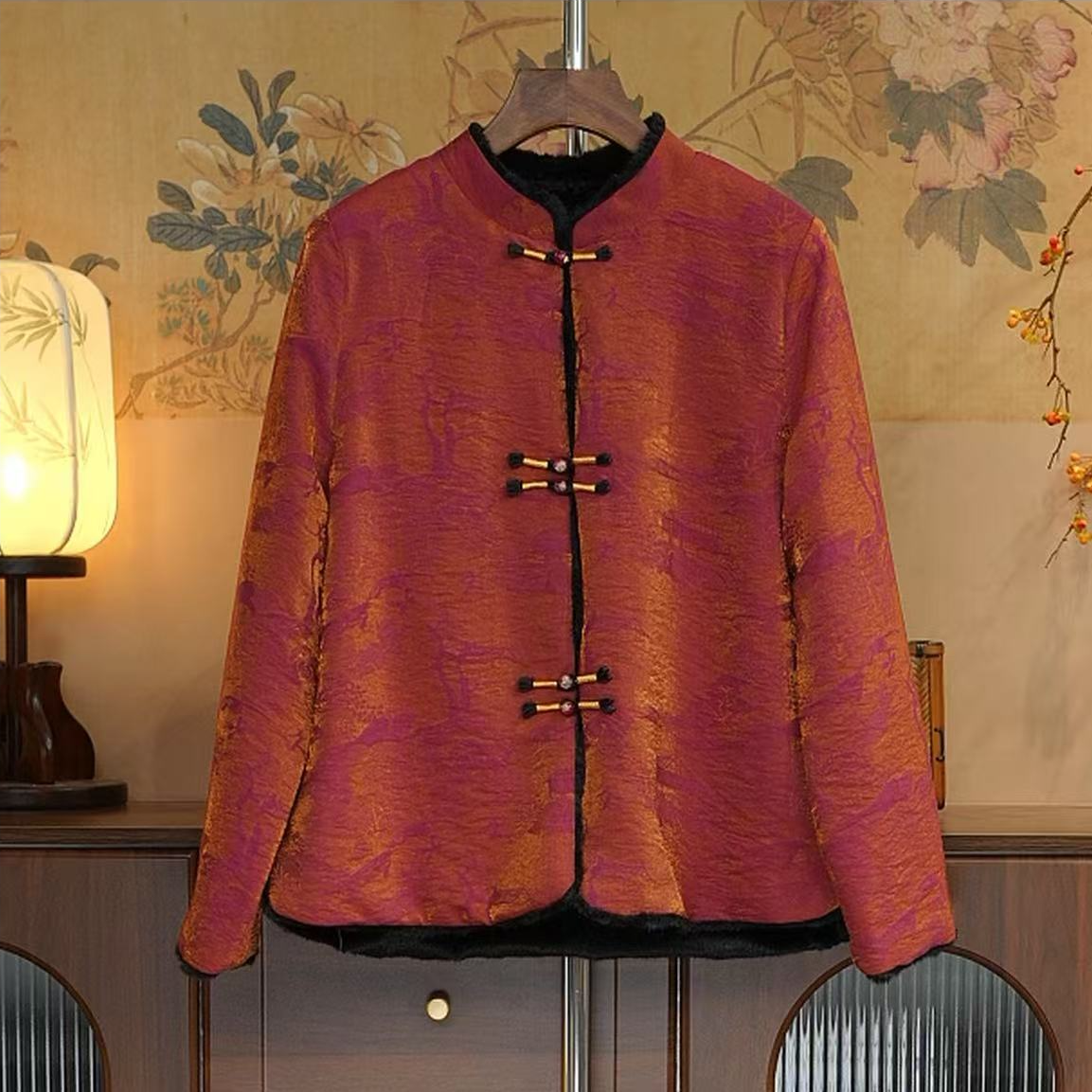 [风雅]  新中式双面穿加厚冬款女装时尚新款爆款