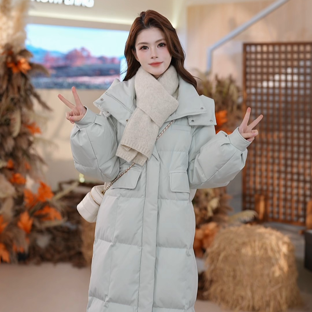 【王玉雯同款】雪中飞冬季羽绒服百搭长款加厚女款GQX250140210