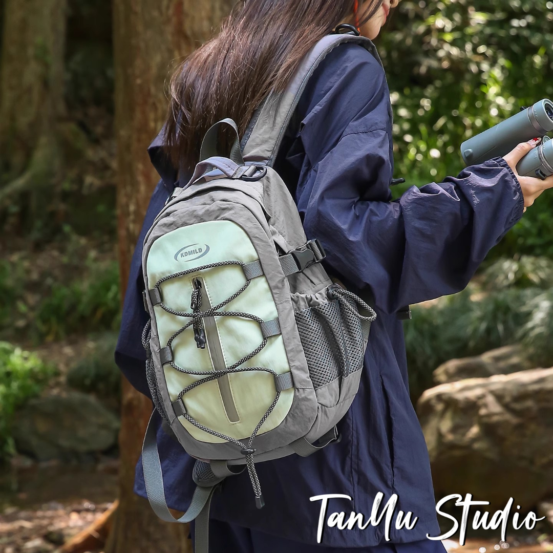 探屿户外双肩包大容量徒步运动背包登山包通勤书包女大学生电脑包