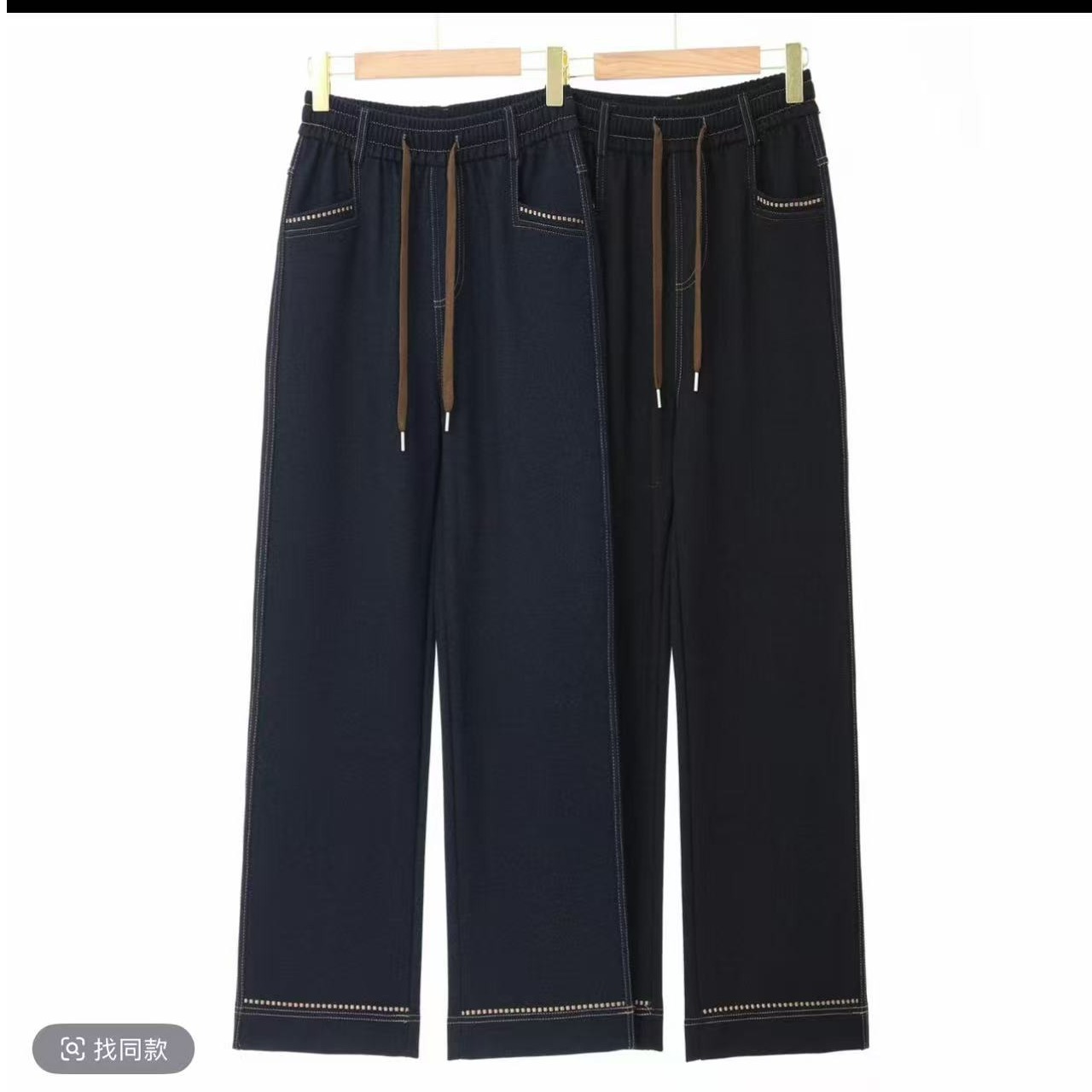 女士百搭加绒牛仔裤2504-A116