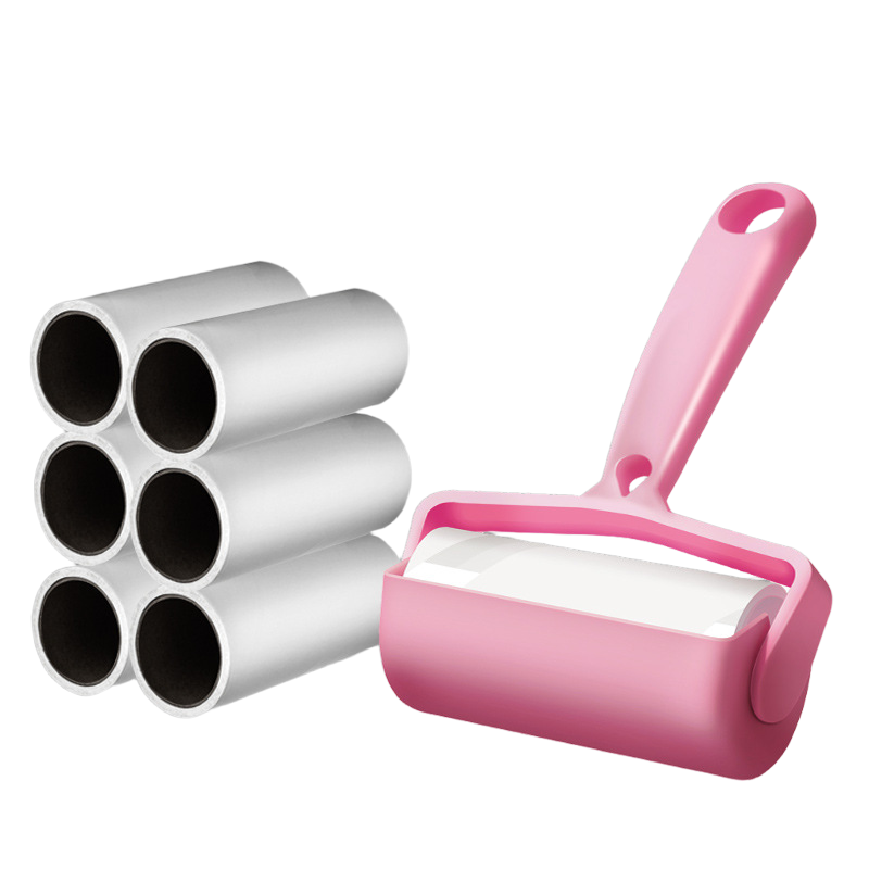 【源头工厂】粘毛滚筒纸粘尘纸刷毛可撕式滚刷衣服沾毛器黏毛除尘毡