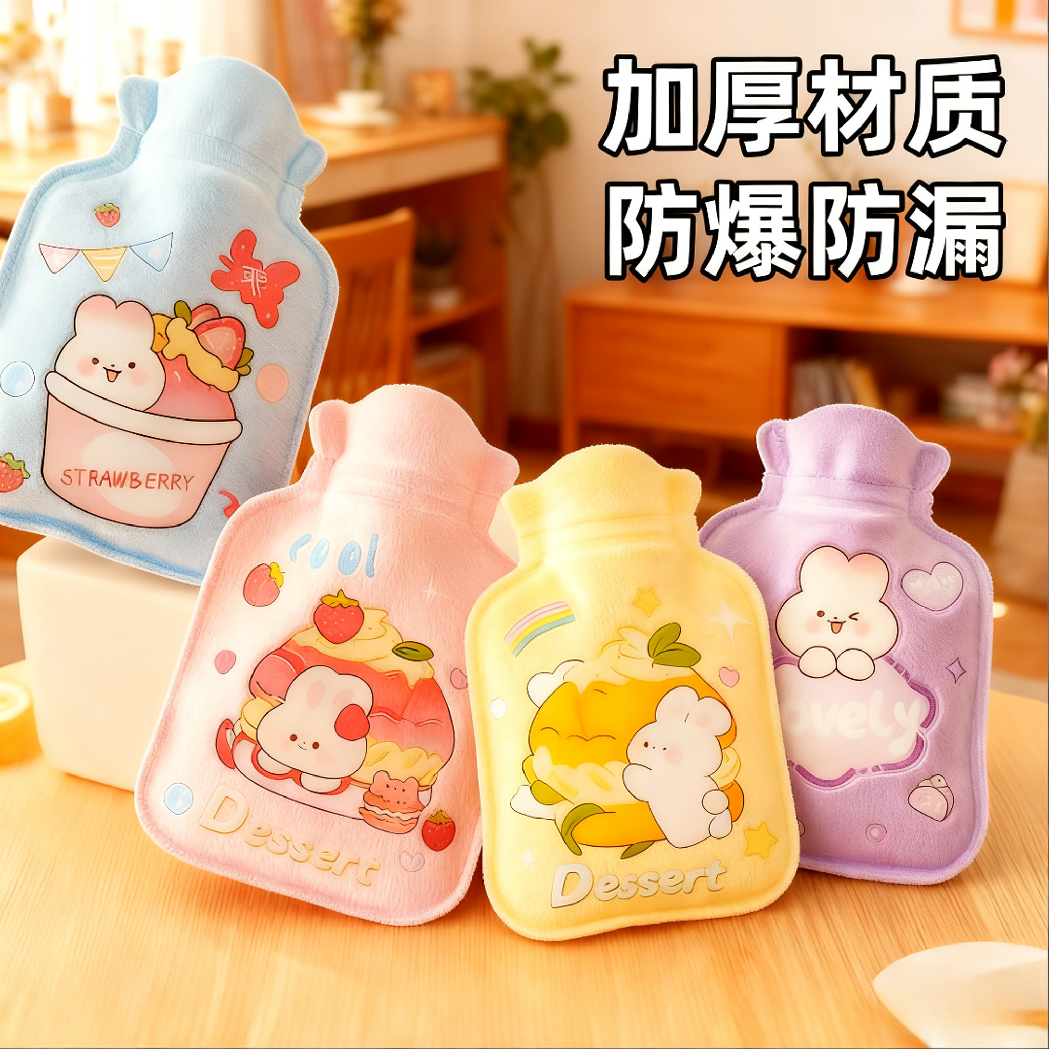 儿童小号暖水袋注水女童敷肚子暖肚子迷你热水袋暖手袋男热敷水袋