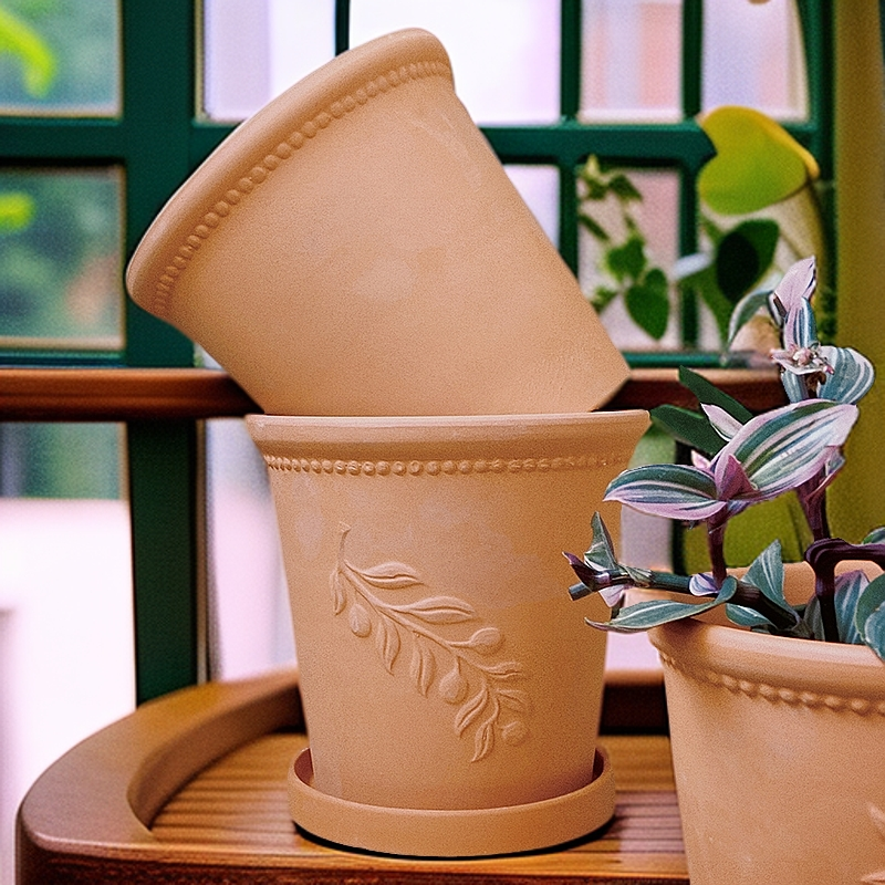 透气清仓红陶花盆老式室内外盆栽花盆大号吸水粗陶泥盆多肉陶土盆