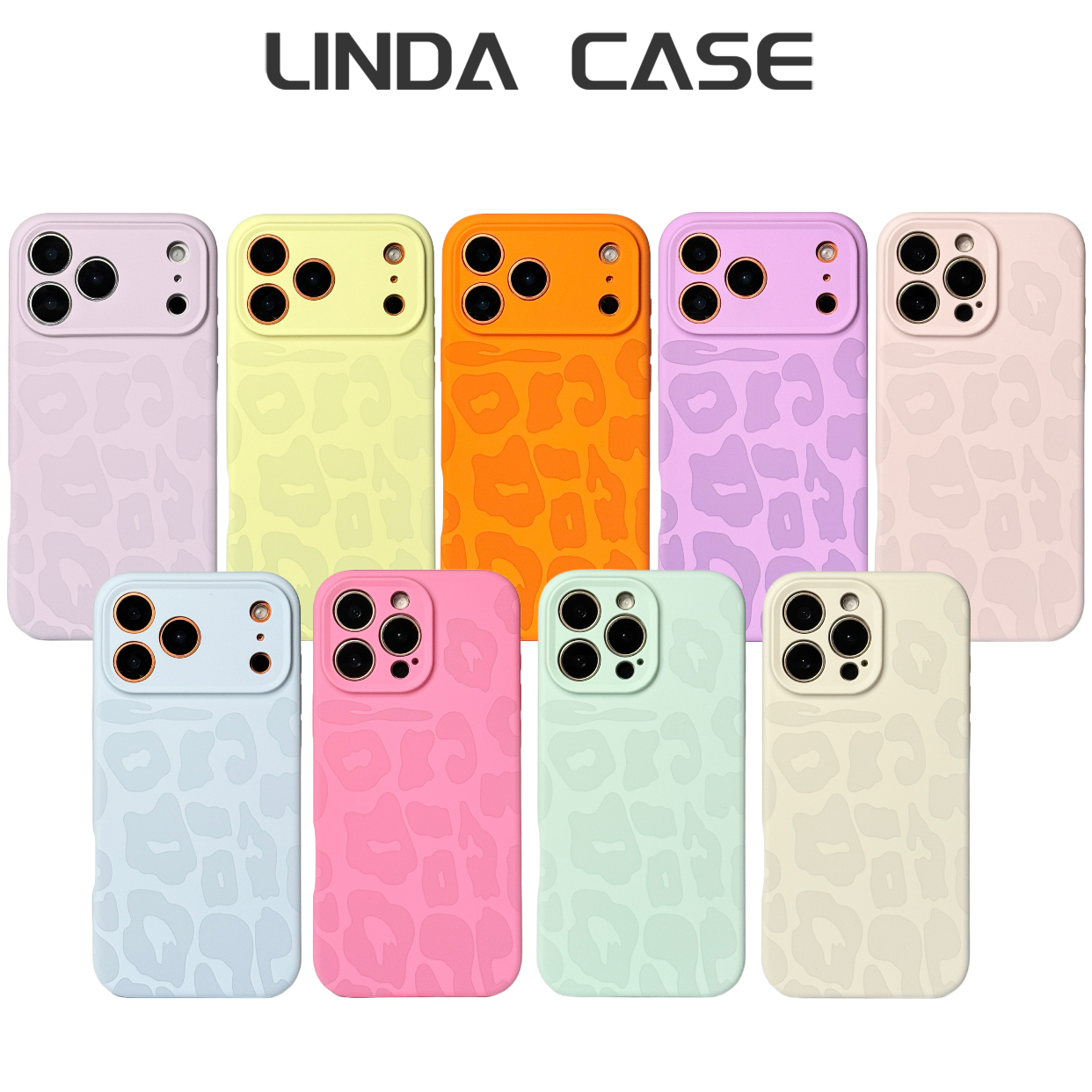 「豹纹款」简约真液态硅胶九色纯色适用于iphone17Promax手机保护套