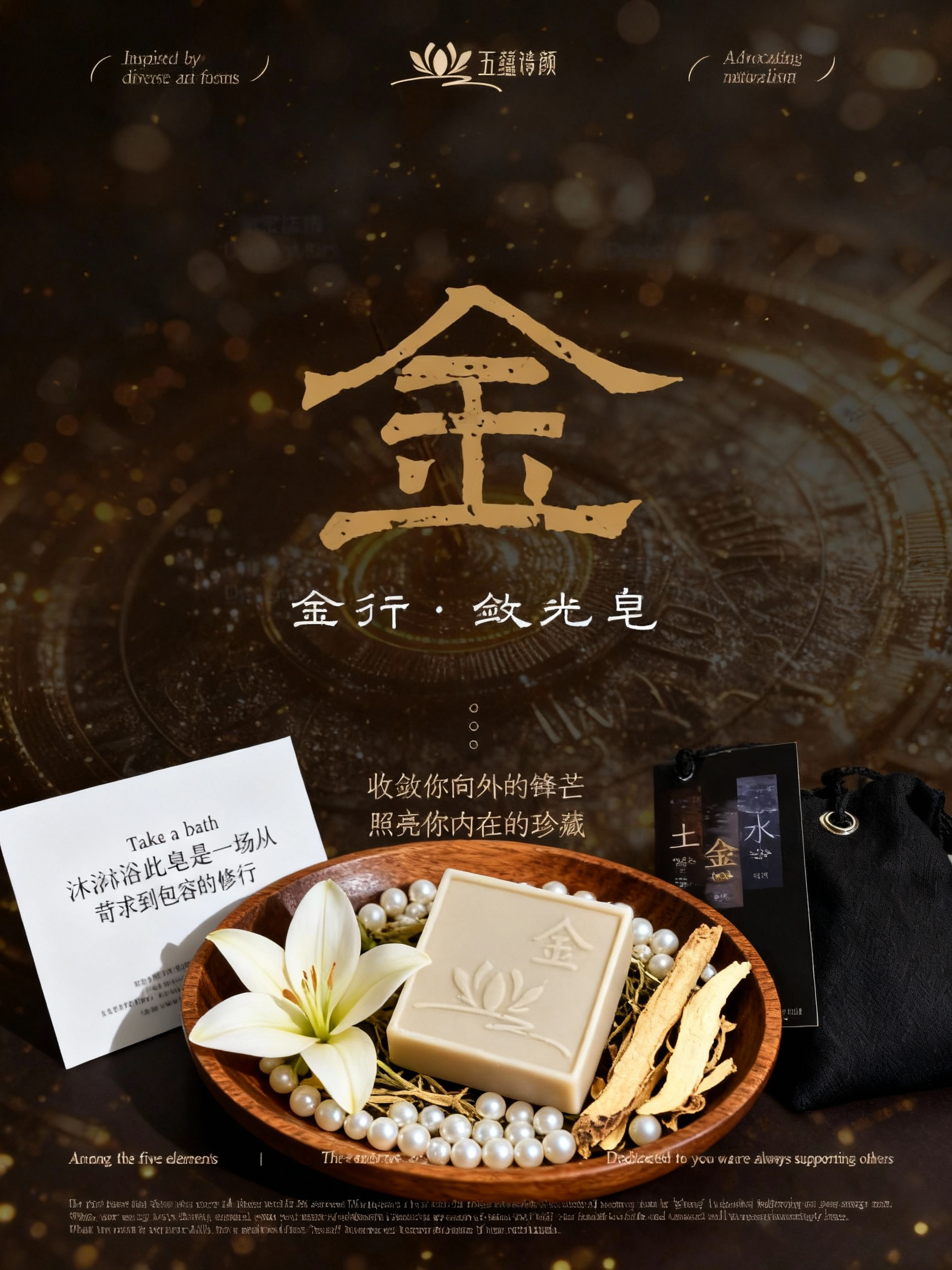 五蕴古法东方植物力量金.敛光皂