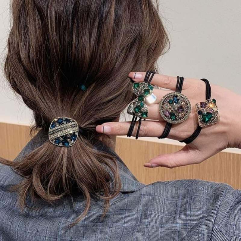 韩版头绳女扎马尾发绳成人盘头发圈简约ins风皮筋发饰