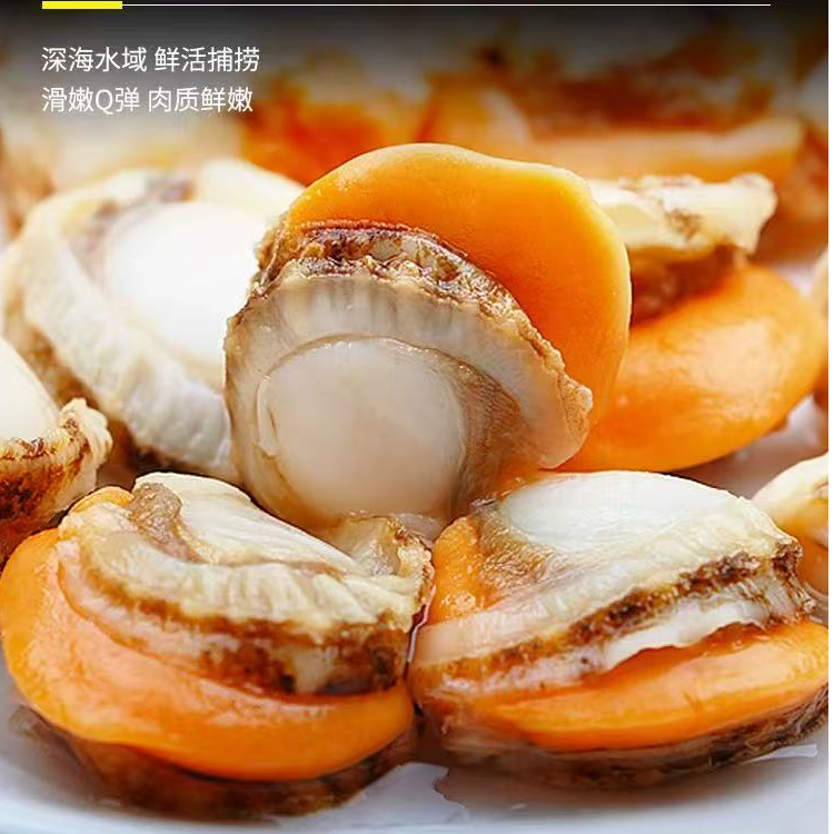 【顺丰包邮】鸳鸯贝扇贝肉带黄冷冻鲜美