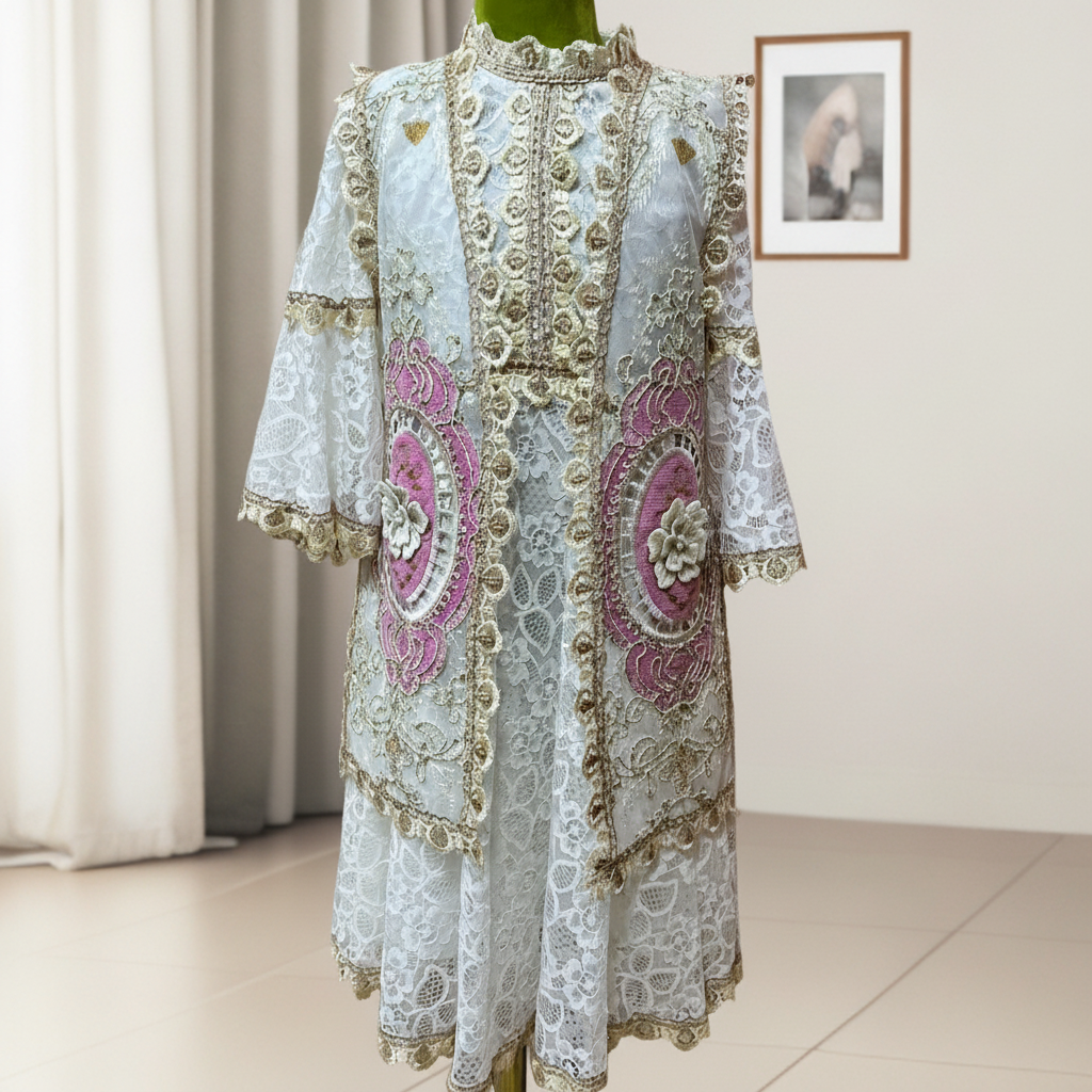 新疆民族风连衣裙套装演出服重工女童礼服