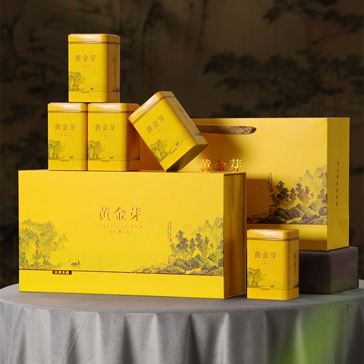 【黄金芽-商务送礼】西坑正宗高山茶黄金芽茶叶黄金茶礼盒商务送礼
