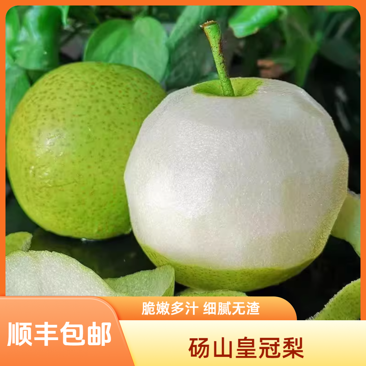 (顺丰快递）安徽砀山梨皇冠梨 青皮梨脆甜爆汁 水果 细腻无渣