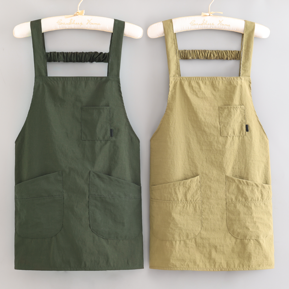 25年成人新款时尚防泼水罩衣可定制家用做饭工作服耐脏耐磨围裙