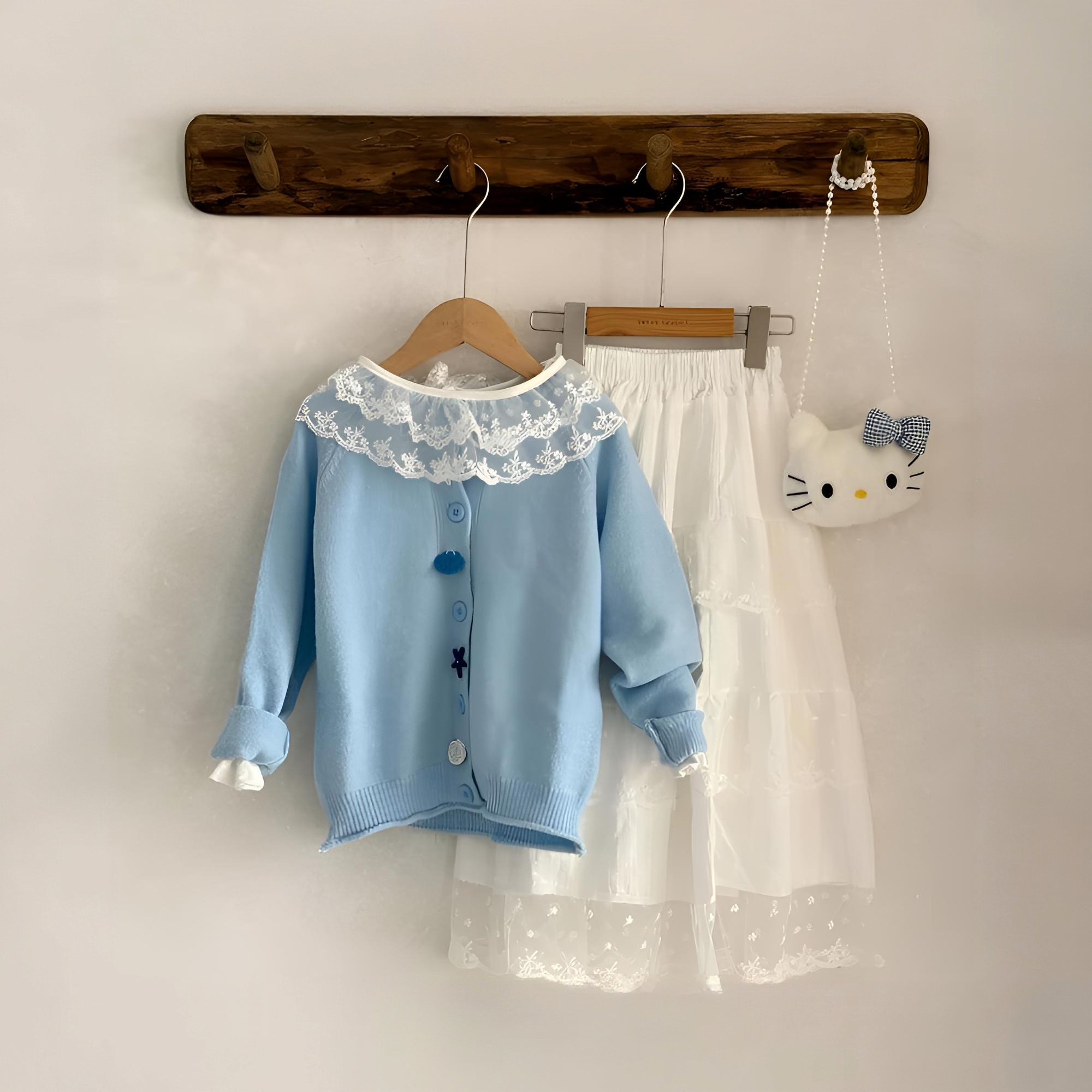 童装反季女童套装新款巨好看秋装儿童洋气时髦韩系高级感公主穿搭