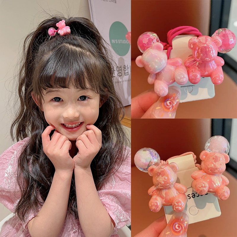 韩版女童头绳2025新款不伤发马尾皮筋高弹力耐用发绳皮套儿童发圈