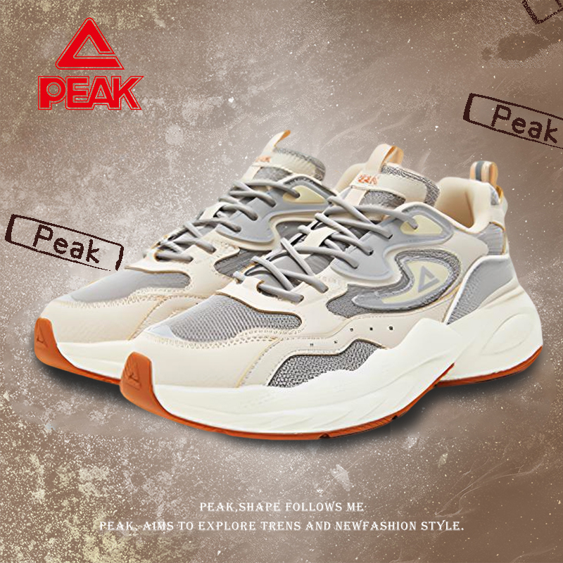 匹克态极云禧运动鞋男冬季厚底复古休闲鞋女舒适百搭板鞋DE430117