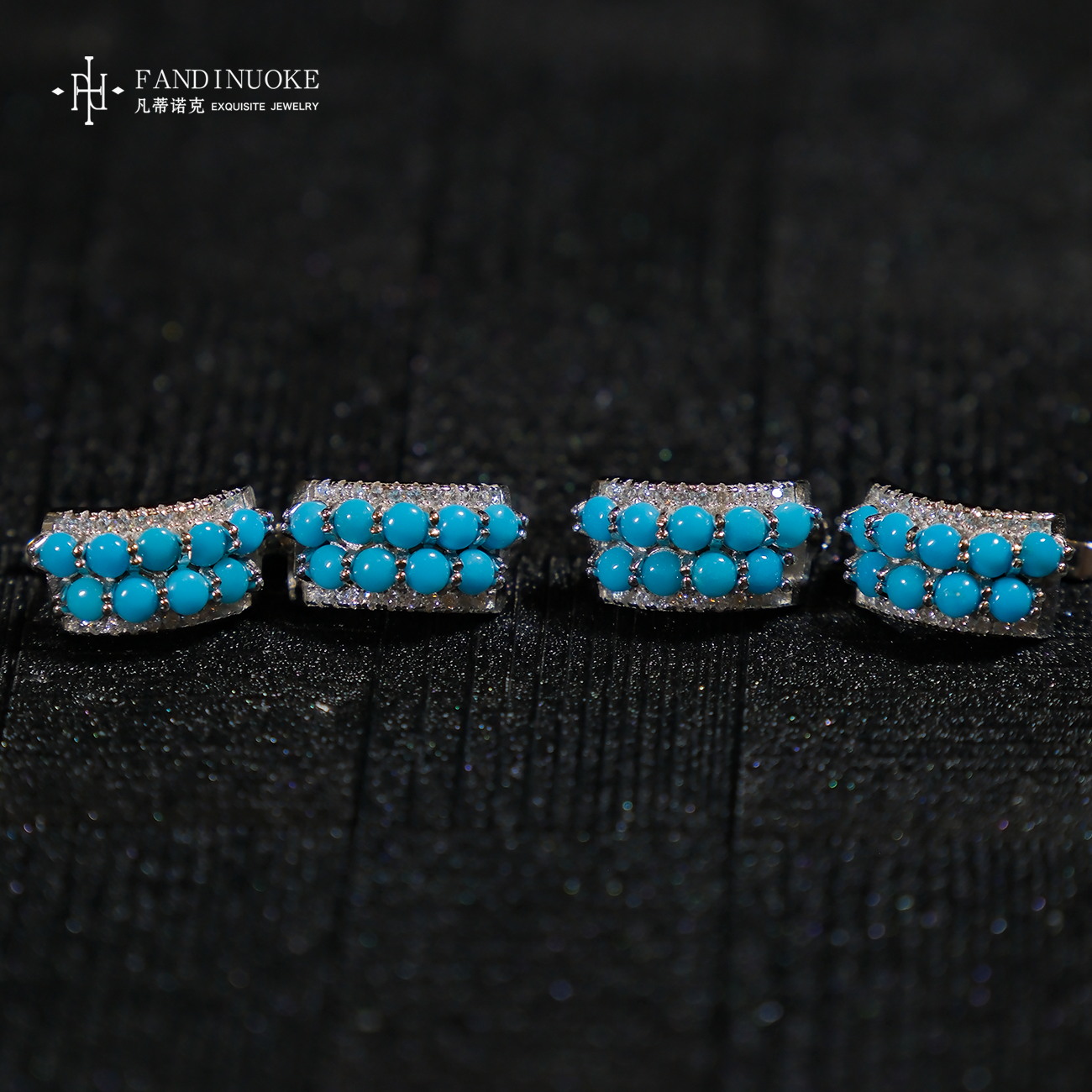 【加加专属】20  MJ82912-绿松石设计款耳扣-多样性发一件-2*2mm