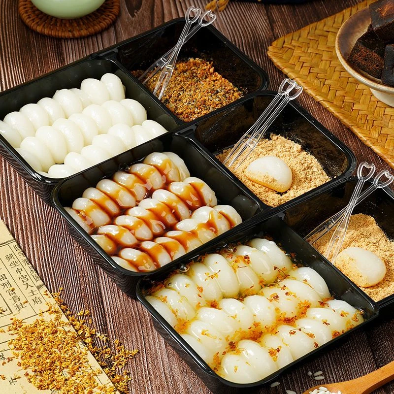 【开盒即食】桂花红糖沾粉麻糍糯叽叽即食盒装手工传统糕点零食糍粑