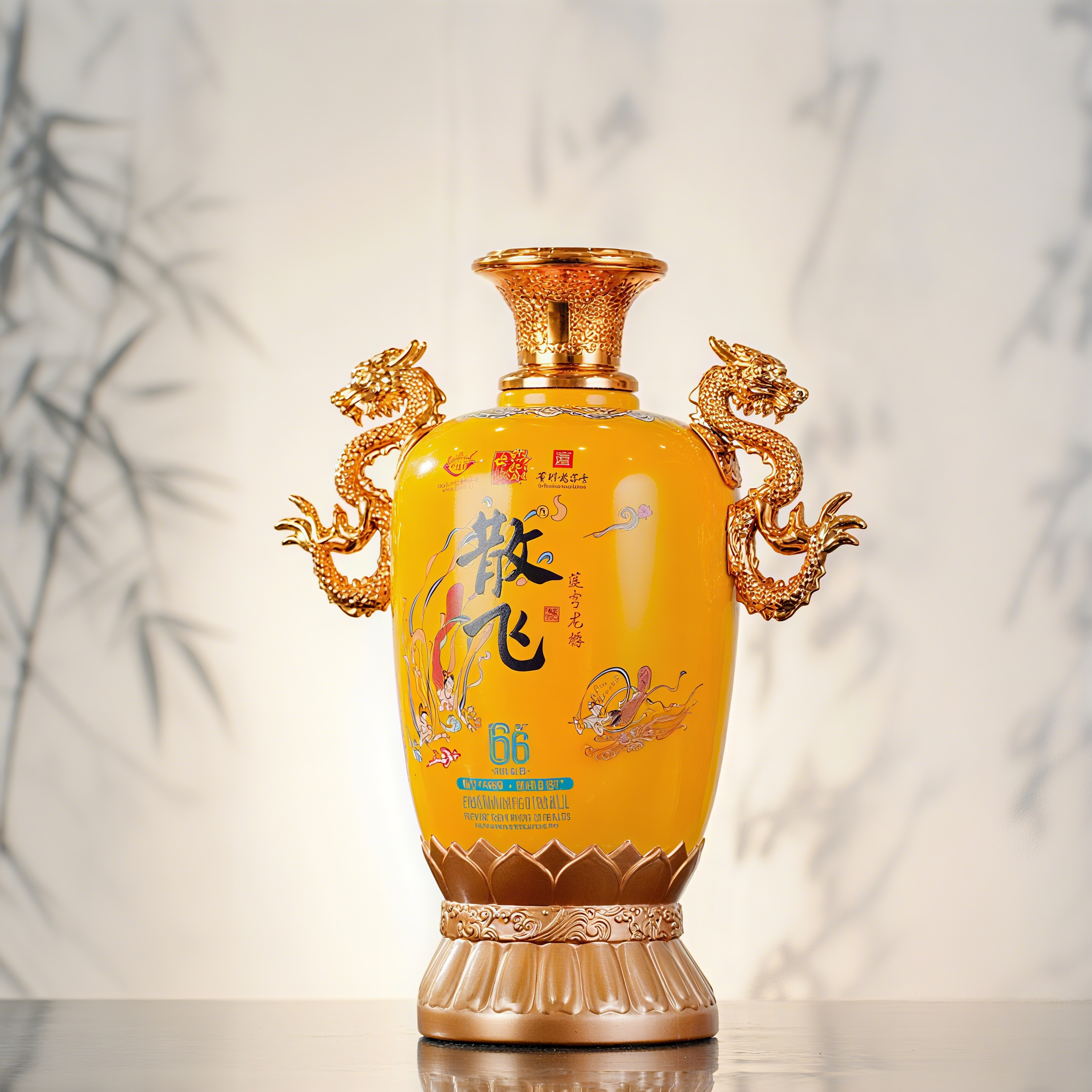 散飞·莲穹龙樽 酱香型坛装白酒53度大容量礼盒装53%Vol1.5L