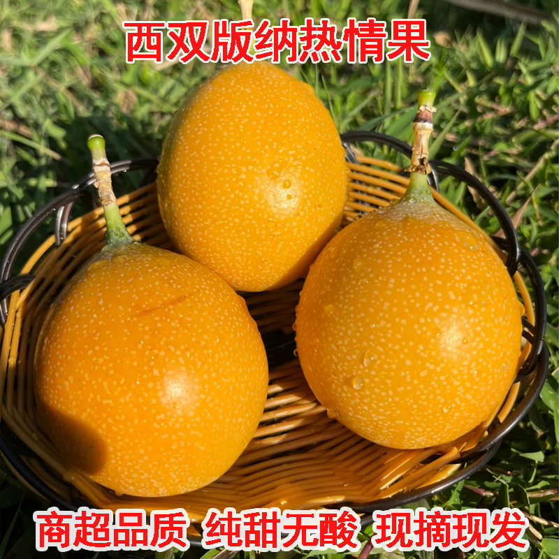 云南西双版纳当季新鲜采摘热情果热带水果纯甜无酸（京东）