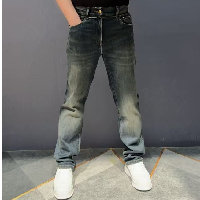 正品迪卡里奥费雷秋冬新品爆品轻奢痞帅高级感直筒牛仔裤男款裤子