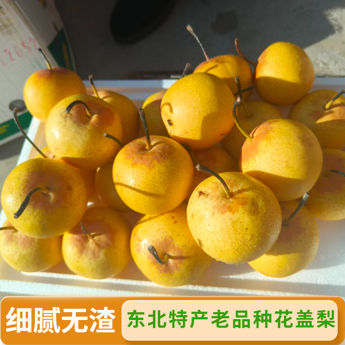 顺丰]东北特产花盖梨正宗老品种细皮无渣甜酸多汁新鲜应季水果