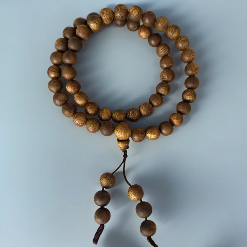 沉香莺歌绿奇楠沉香手串圆珠6mm双圈花果香佛珠电白沉香双11特价