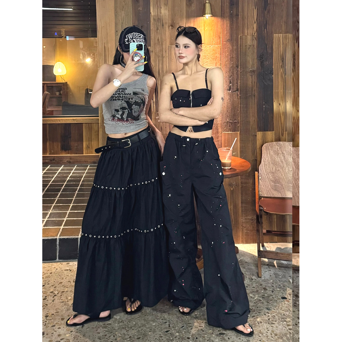 设计感独特大裙摆半身裙女夏季新款高腰显瘦宽松垂感长裙