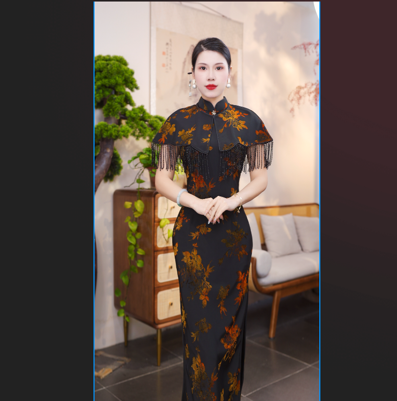 亦橙 2025两件套旗袍气质日常优雅修身显瘦中国风旗袍夏季