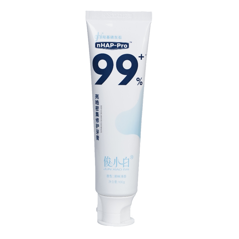 俊小白亮皓密集修护牙膏健齿100g/支