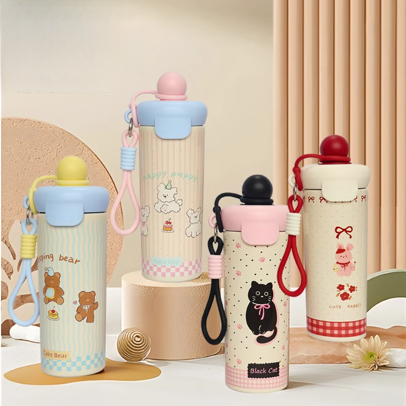 水杯女新款2025高颜值保温杯大容量吸管杯学生上学专用冰霸茶杯XF