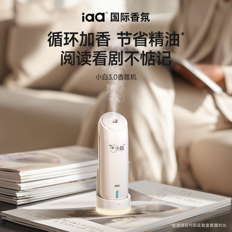IAA/国际香氛【好物精选】小白香氛机自动喷香室内充电香薰机加香机