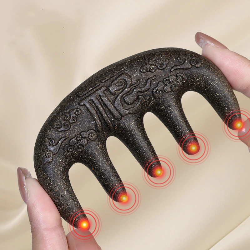 古法何首乌梳头皮梳子古方合香梳经络梳男女通用按摩工具C