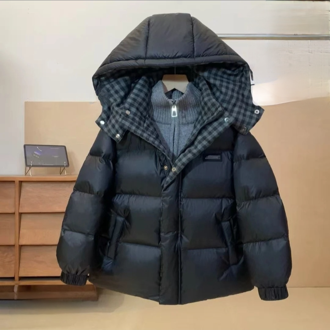 男童冬季加厚羽绒服2025新款冬装中大儿童加厚保暖羽绒外套痞帅潮