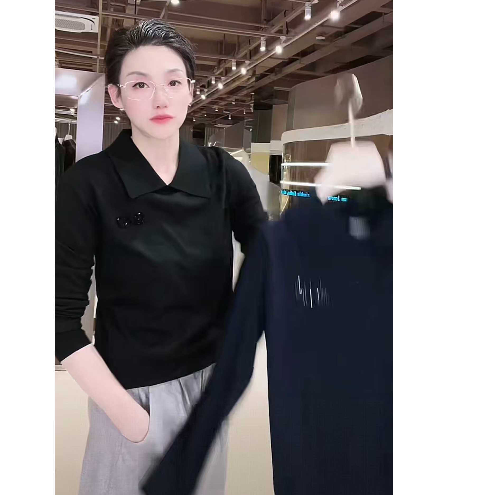 德国全进口 扬子纱 POLO领 长袖T恤 CX0186