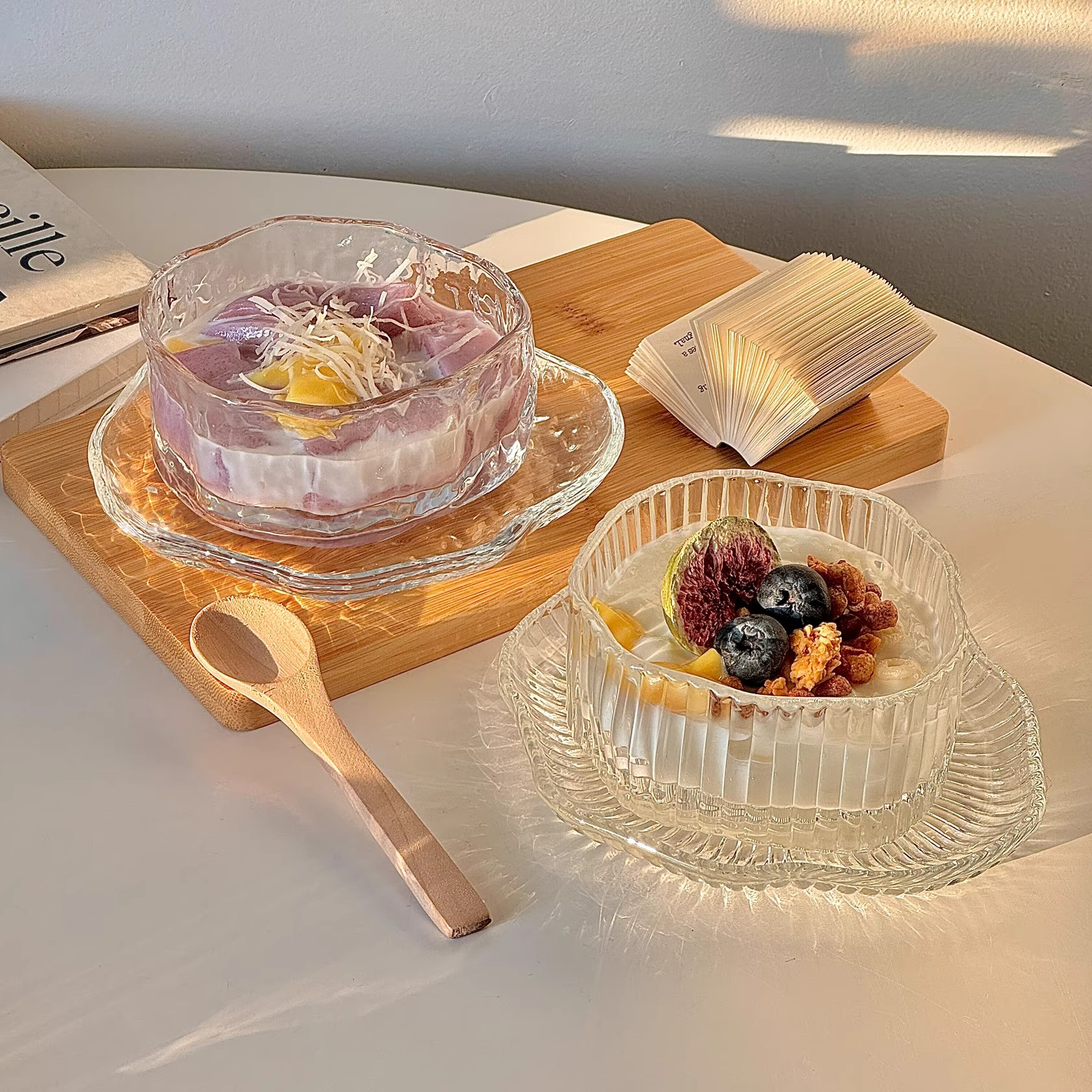 玻璃甜品碗家用高级感酸奶水果碗糖水银耳羹燕窝碗个人专用餐具