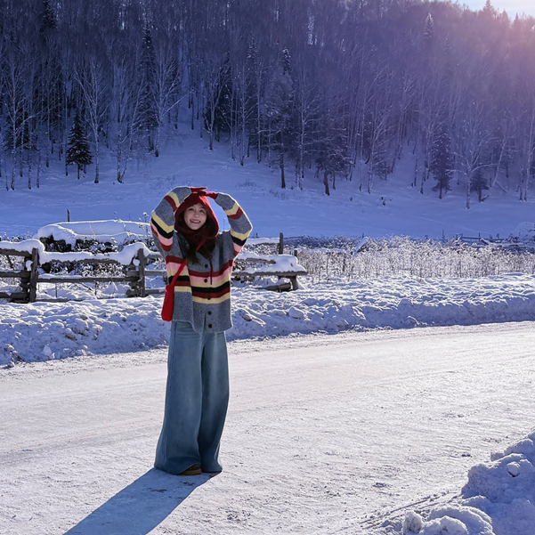 YPP！【藏肉理想裤】秋冬新款加绒复古水洗显瘦休闲阔腿牛仔裤