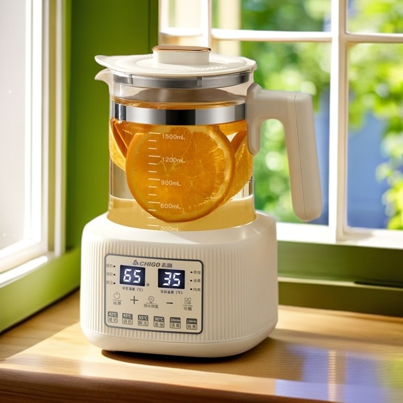 志高加厚玻璃多功能煮茶烧水壶家用恒温养生壶花茶果茶壶全自动