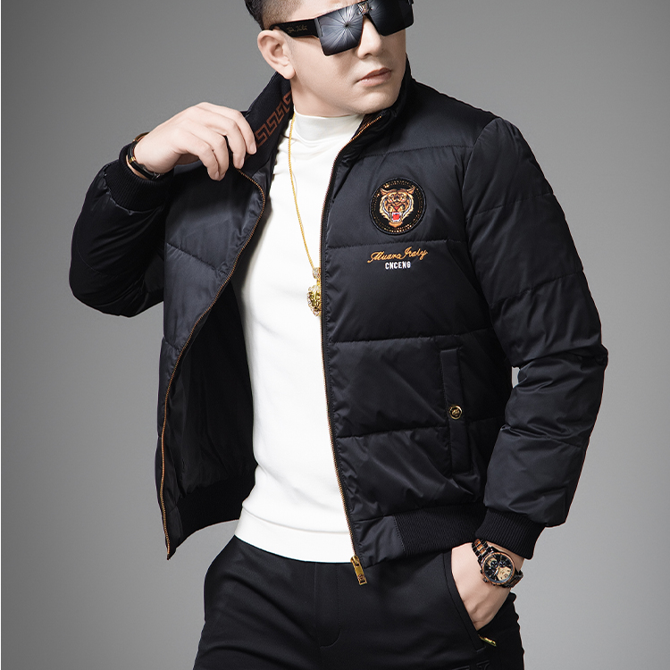 斯里卡琪男士立领羽绒服冬季新款欧货高端防寒男装加厚保暖外套