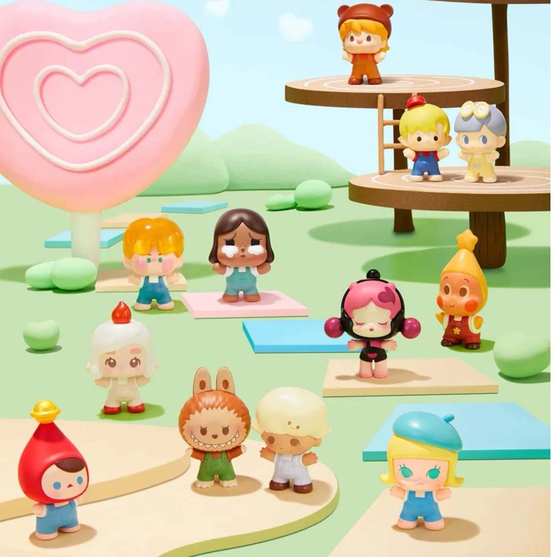 2025抱抱系列popbean泡泡萌粒盲盒公仔摆件潮流