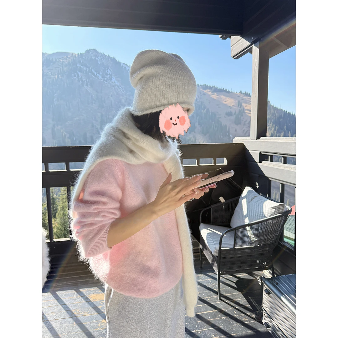 10月10日10:00新品 FORNN 棉花糖毛衣 拉绒工艺套头针织毛衣